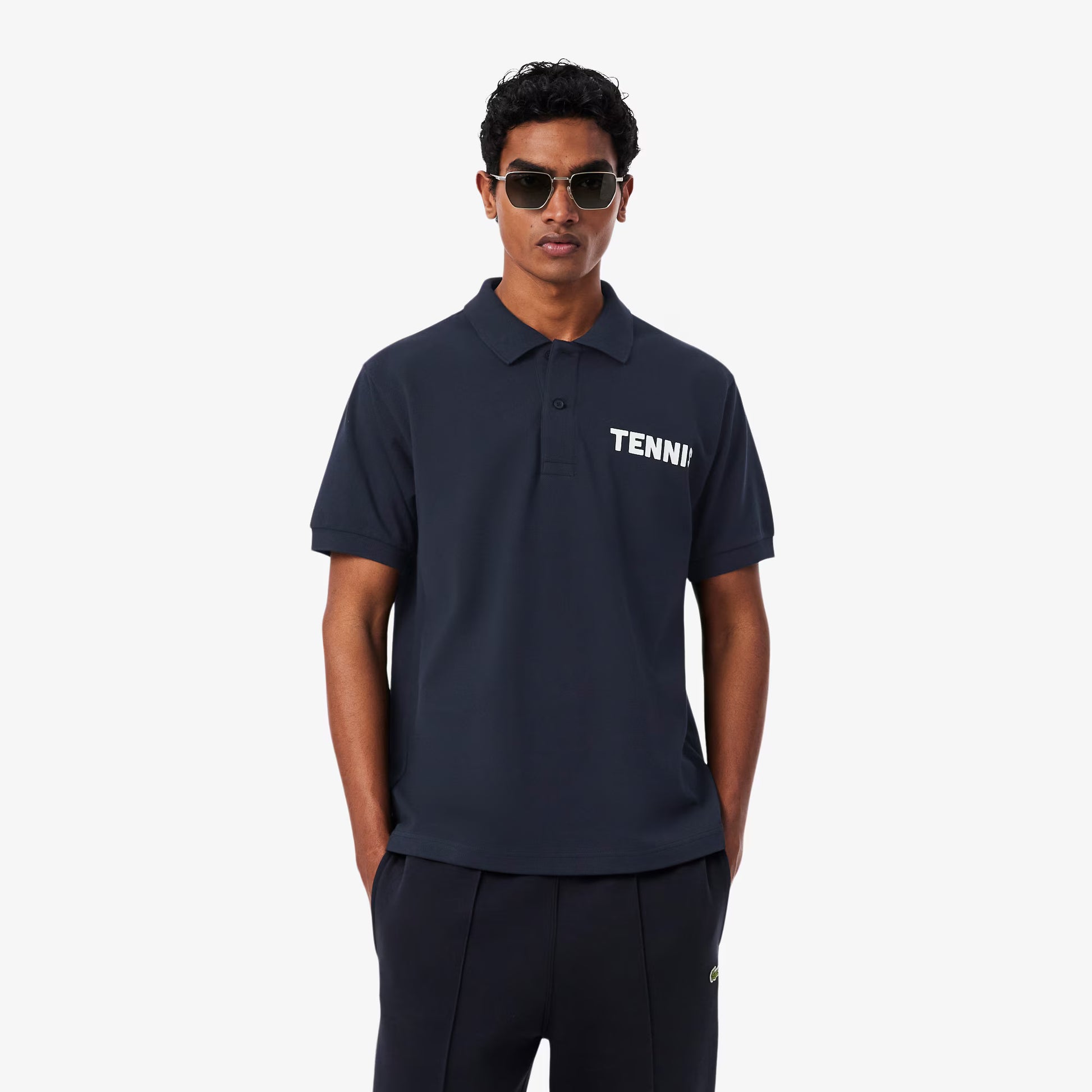 Classic Fit Printed Petit Piqué Polo Shirt