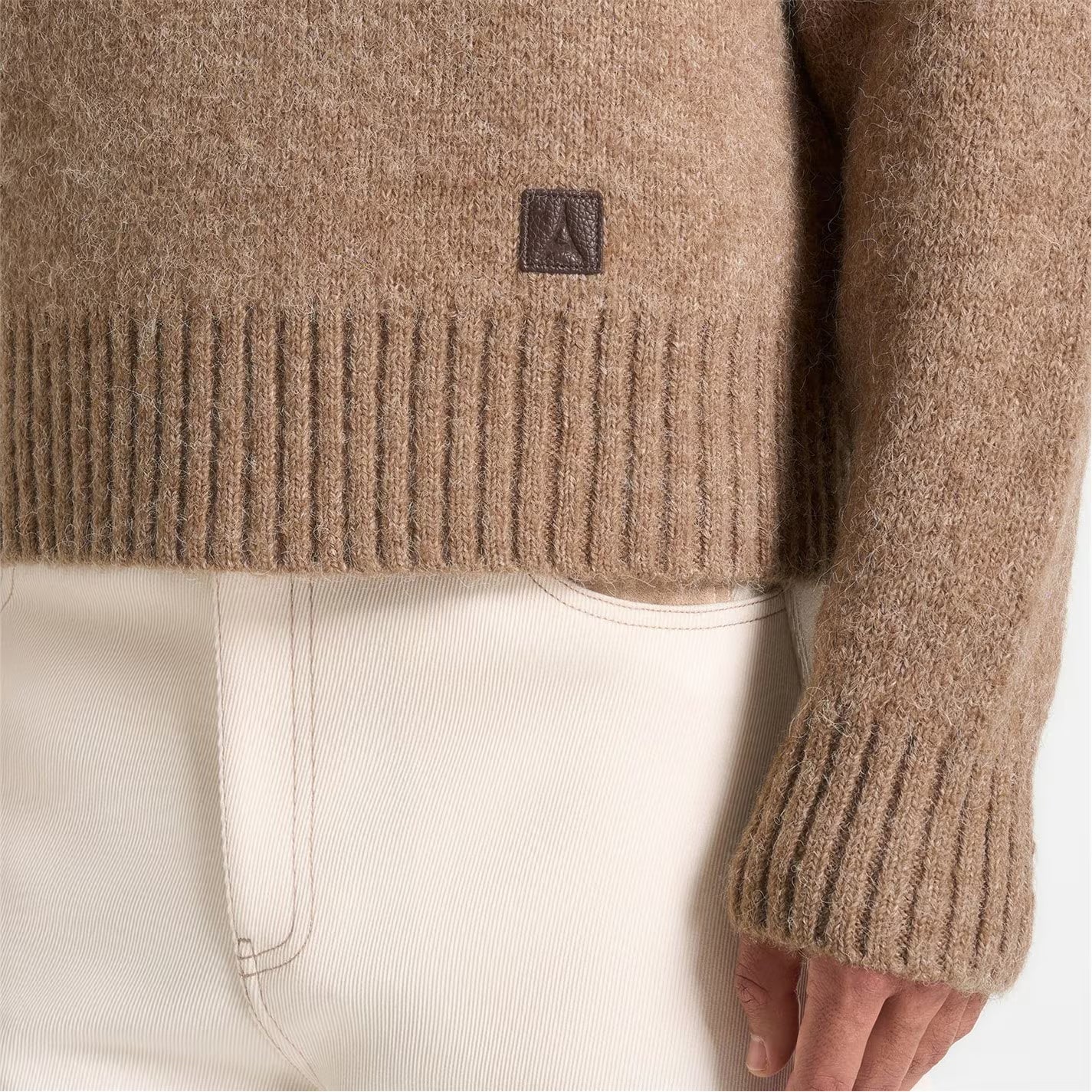 Mens Kamil Brushed Wool Knit Jumper