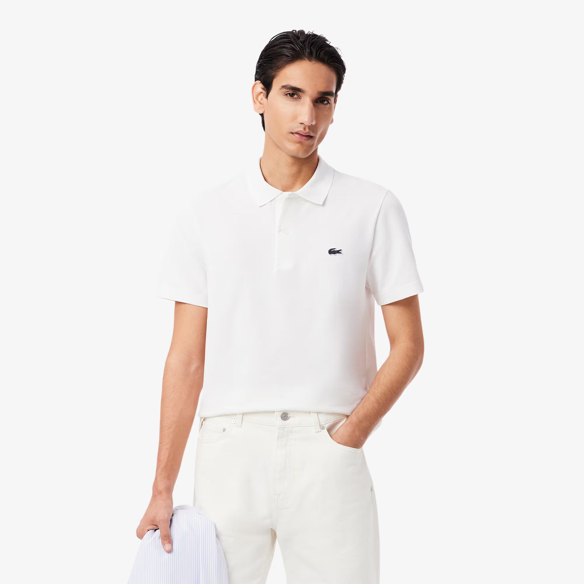 Regular Fit Cotton Blend Polo Shirt