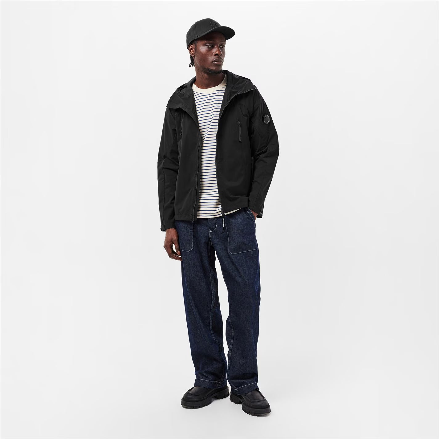 CP COMPANY Men's Pro-Tek PrimaLoft Silver Insulation Padded Hooded Softshell Jacket