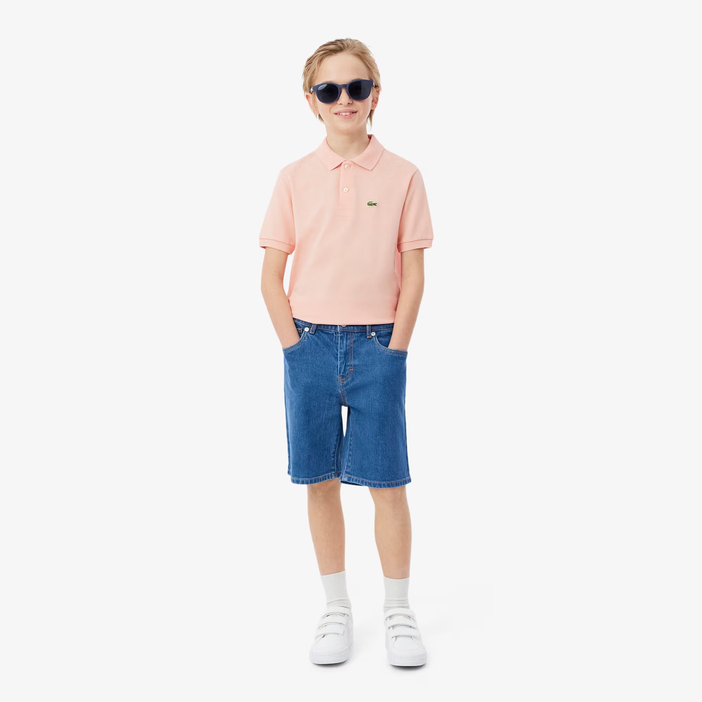 5-Pocket Stretch Denim Bermuda Shorts