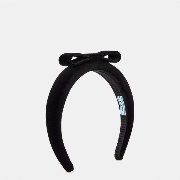 PRADA Velvet Bow Headband