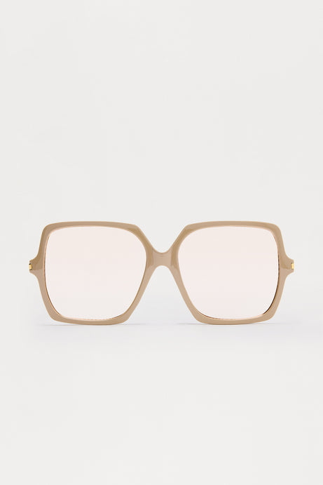 Wink At Me Square Sunglasses - Tan