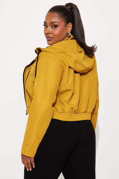 Kelsie Hooded Cropped Jacket