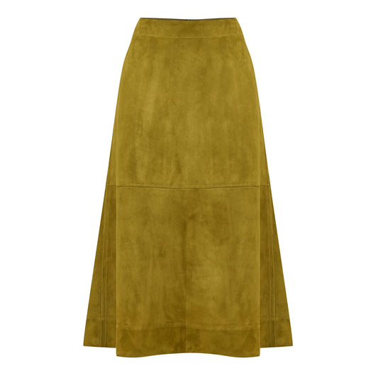 Suede Leather Skirt