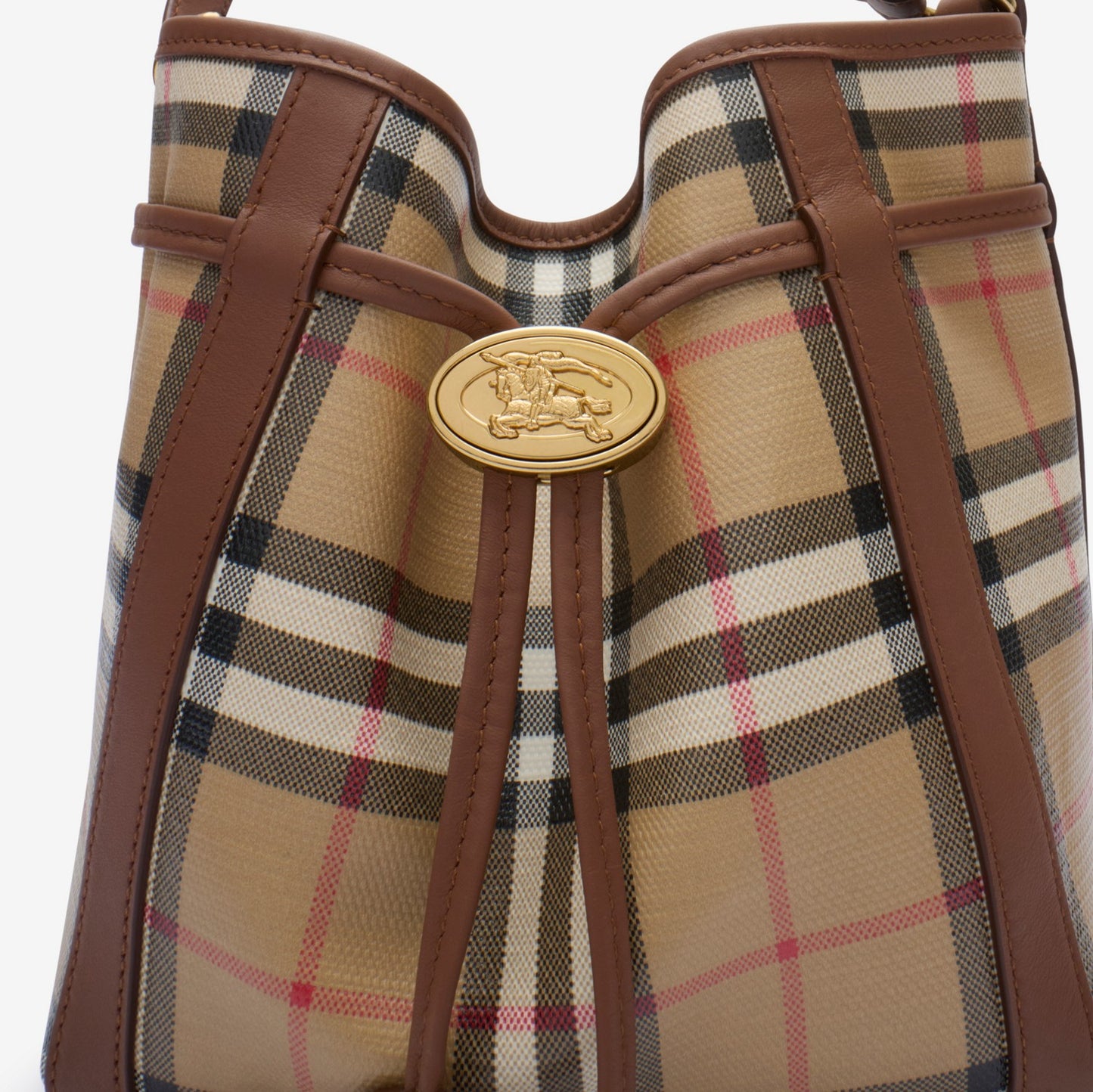 Mini Check Bucket Bag