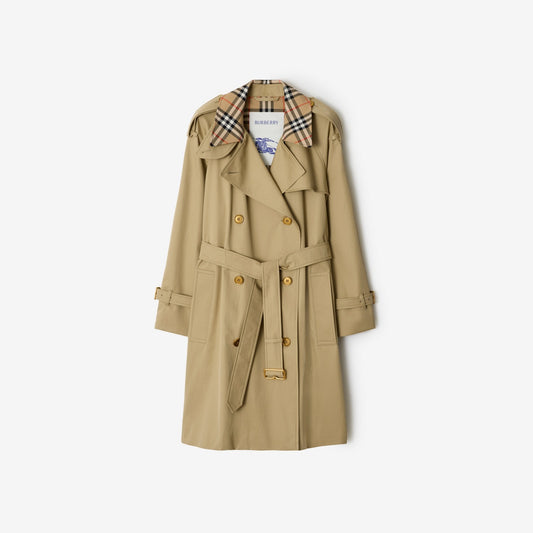 Mid-length Check Collar Castleford Trench Coat