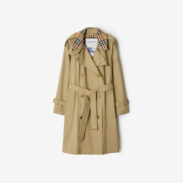 Mid-length Check Collar Castleford Trench Coat