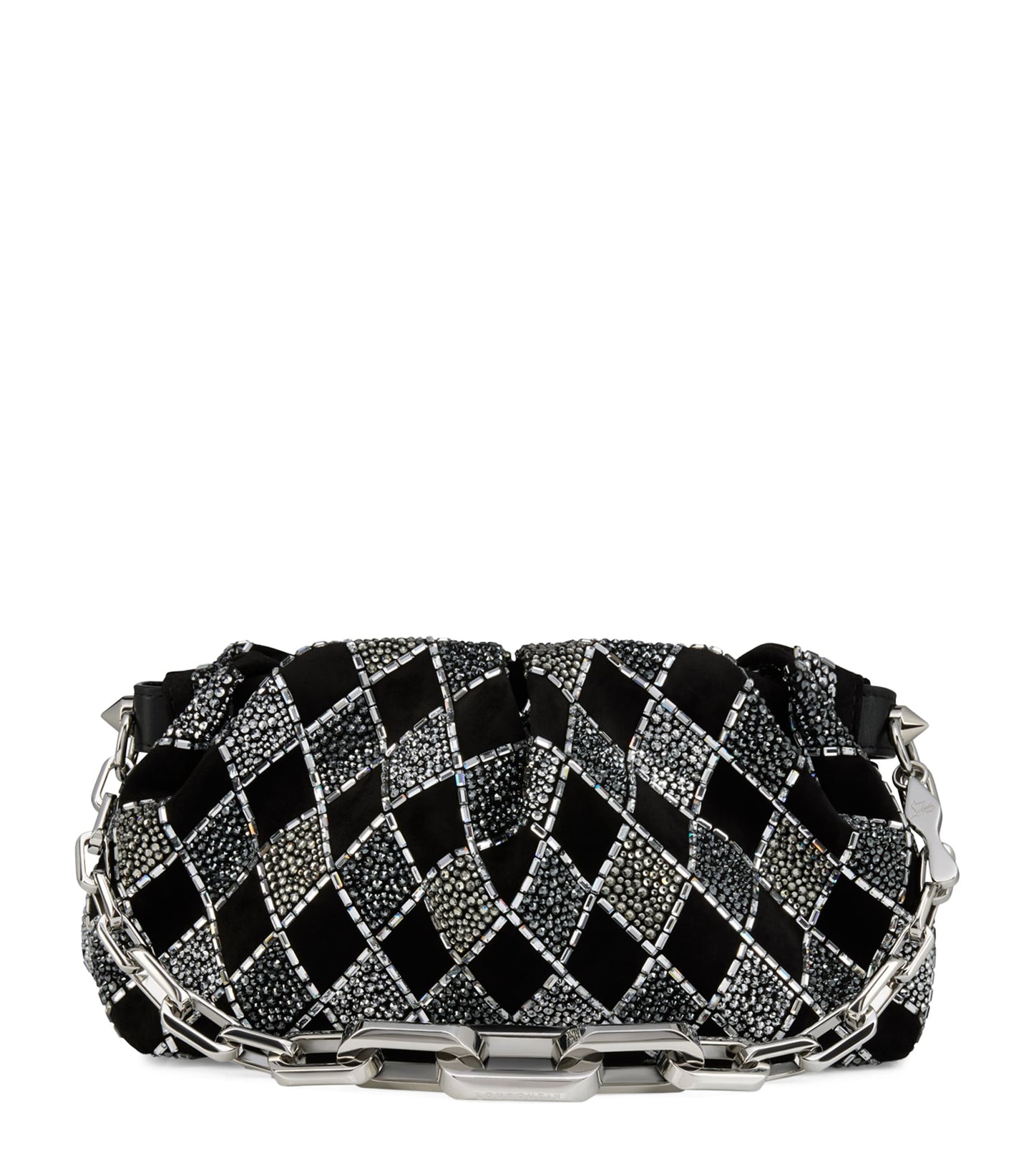 Christian Louboutin Eva Suede Strass Shoulder Bag