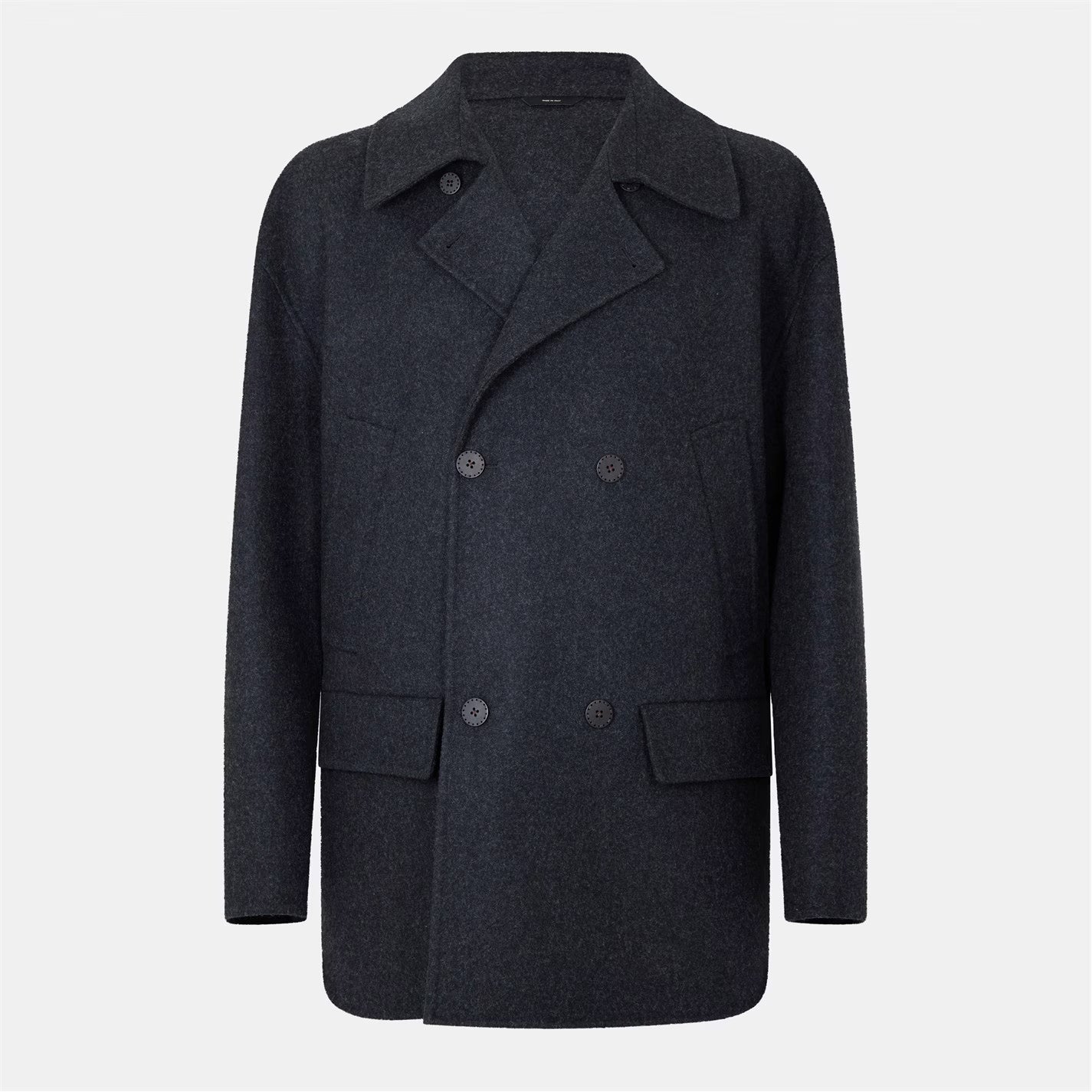 Men's Double-Breasted Tailored Fit Pea Coat
