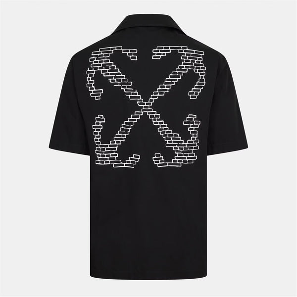 Men's Brick Arrow Bowling Shirt, Logo