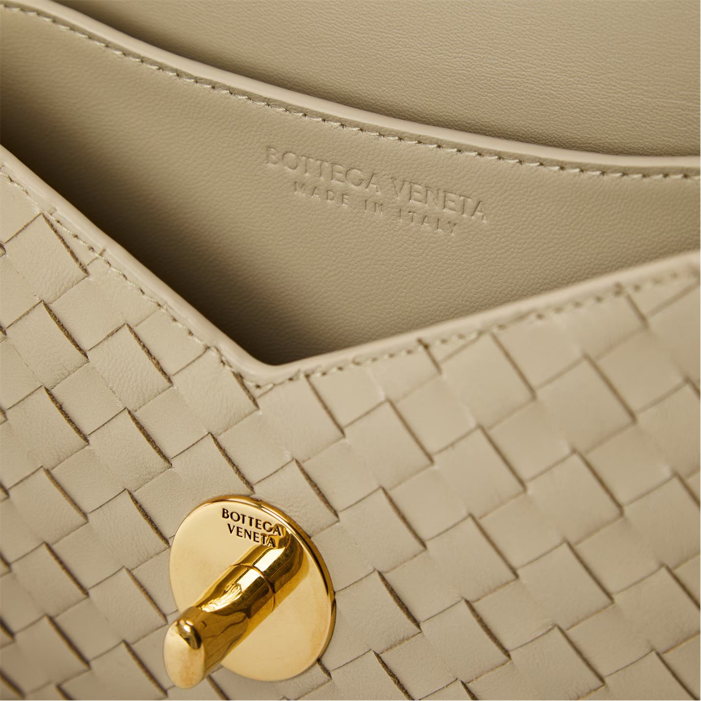 Knot Lock Leather Crossbody Bag