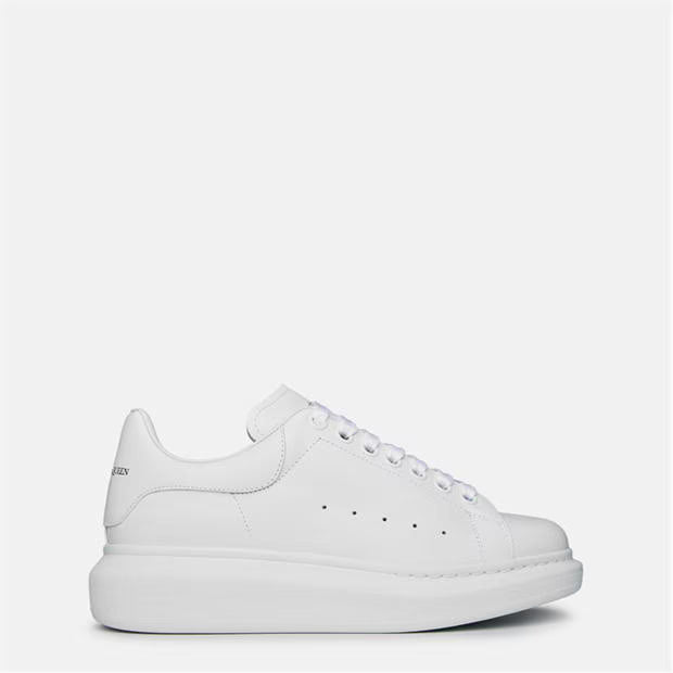 Women's Logo Print Leather Oversized Trainers