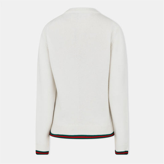 GUCCI Wool & Cashmere Jumper With Web