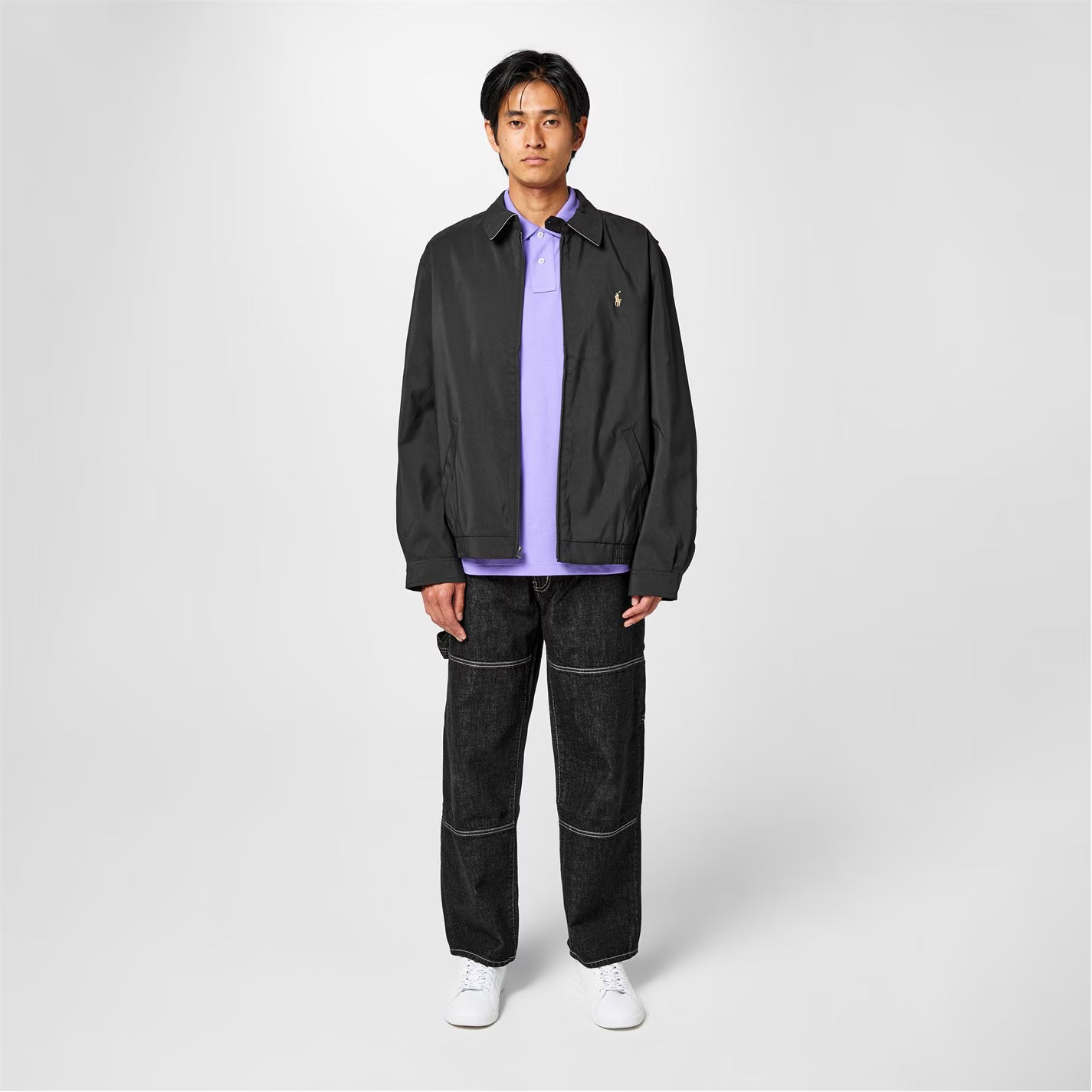 POLO RALPH LAUREN Men's Bi-Swing Cotton Water Resistant Harrington Jacket