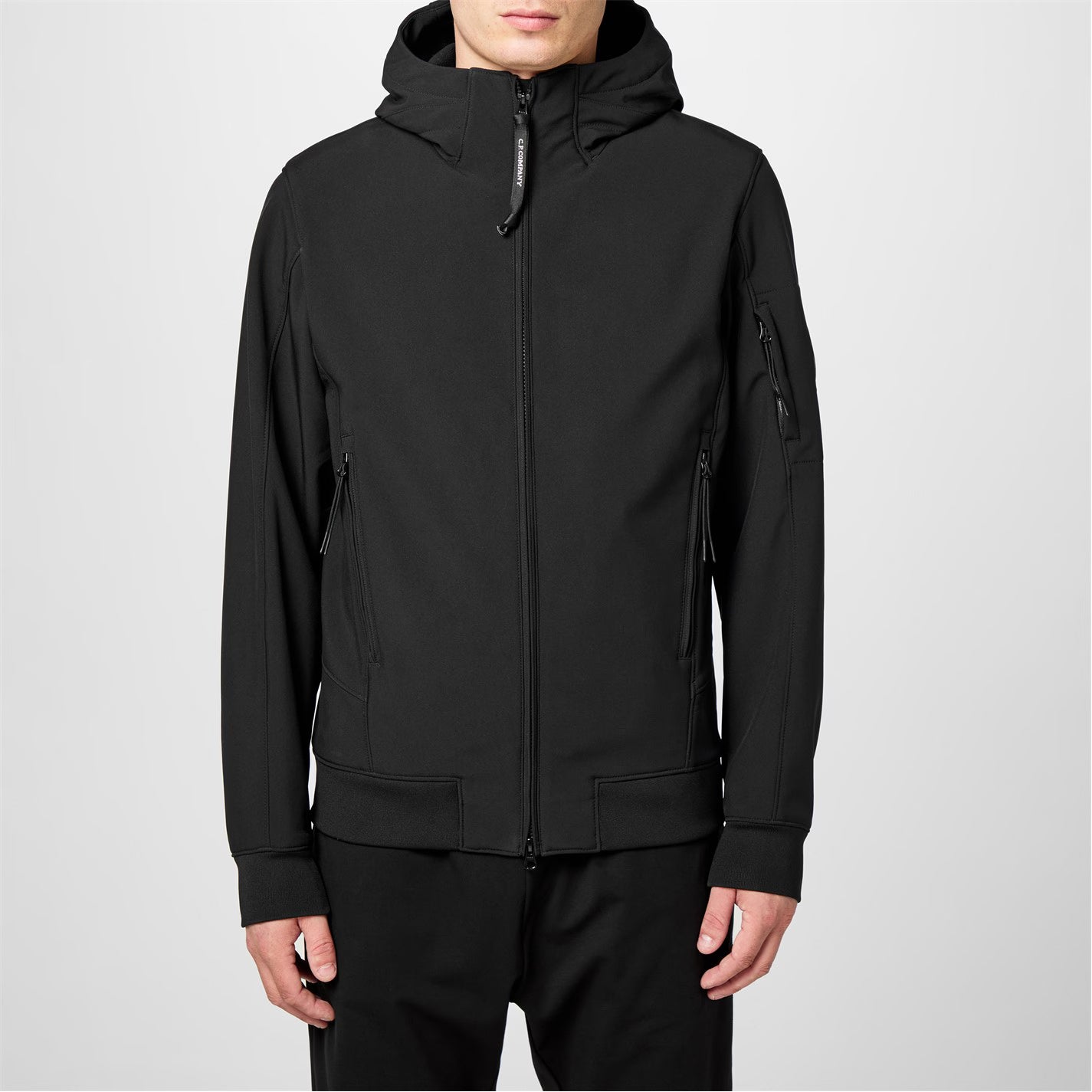 Men's Lens Windproof Hooded Long Sleeve Softshell Jacket