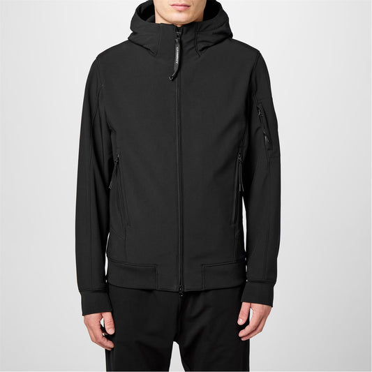 Men's Lens Windproof Hooded Long Sleeve Softshell Jacket