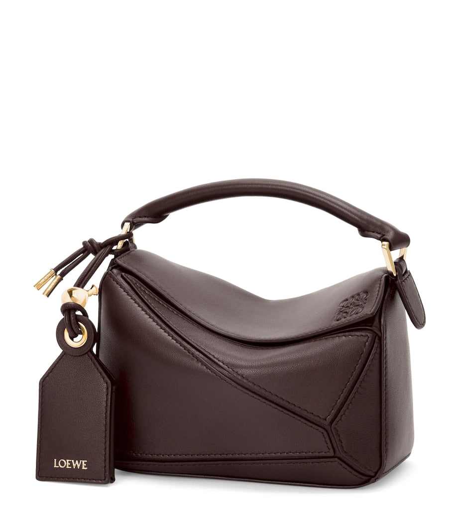 LOEWE Mini Leather Puzzle Top-Handle Bag