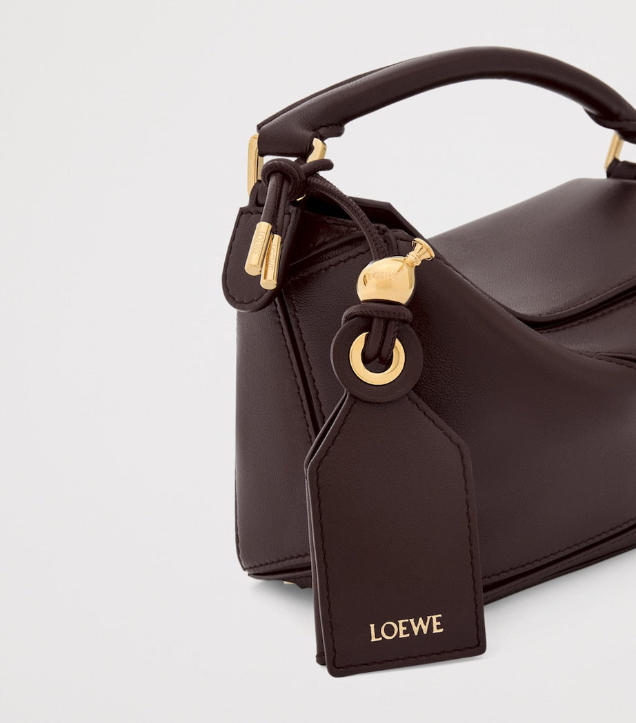 LOEWE Mini Leather Puzzle Top-Handle Bag