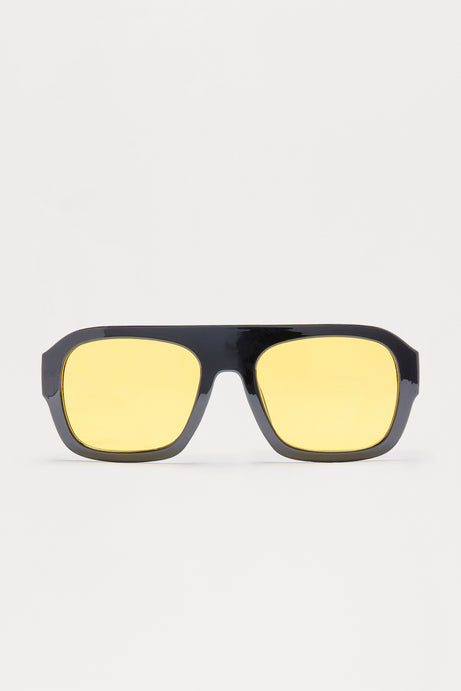 Been Gone Sunglasses - Black/Yellow