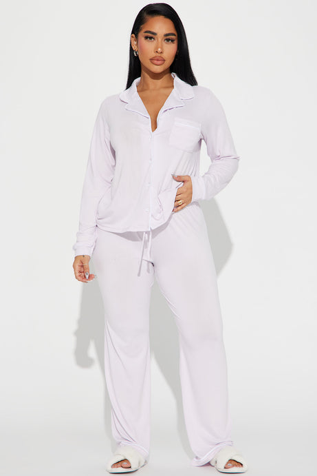 In The Morning PJ Pant Set - Lavender