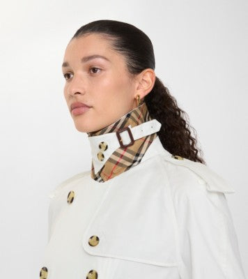 Cropped Tropical Gabardine Mayfair Trench Jacket