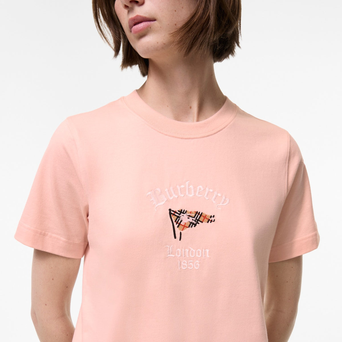 Check Flag Cotton T-shirt
