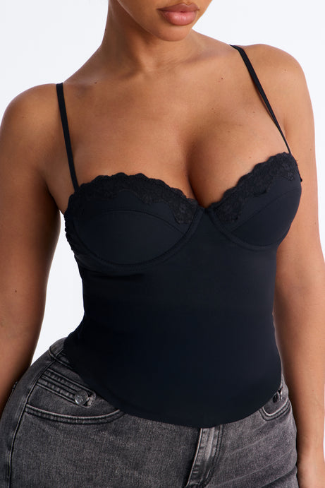 Luminous Love Padded Sweetheart Neck Tank Top