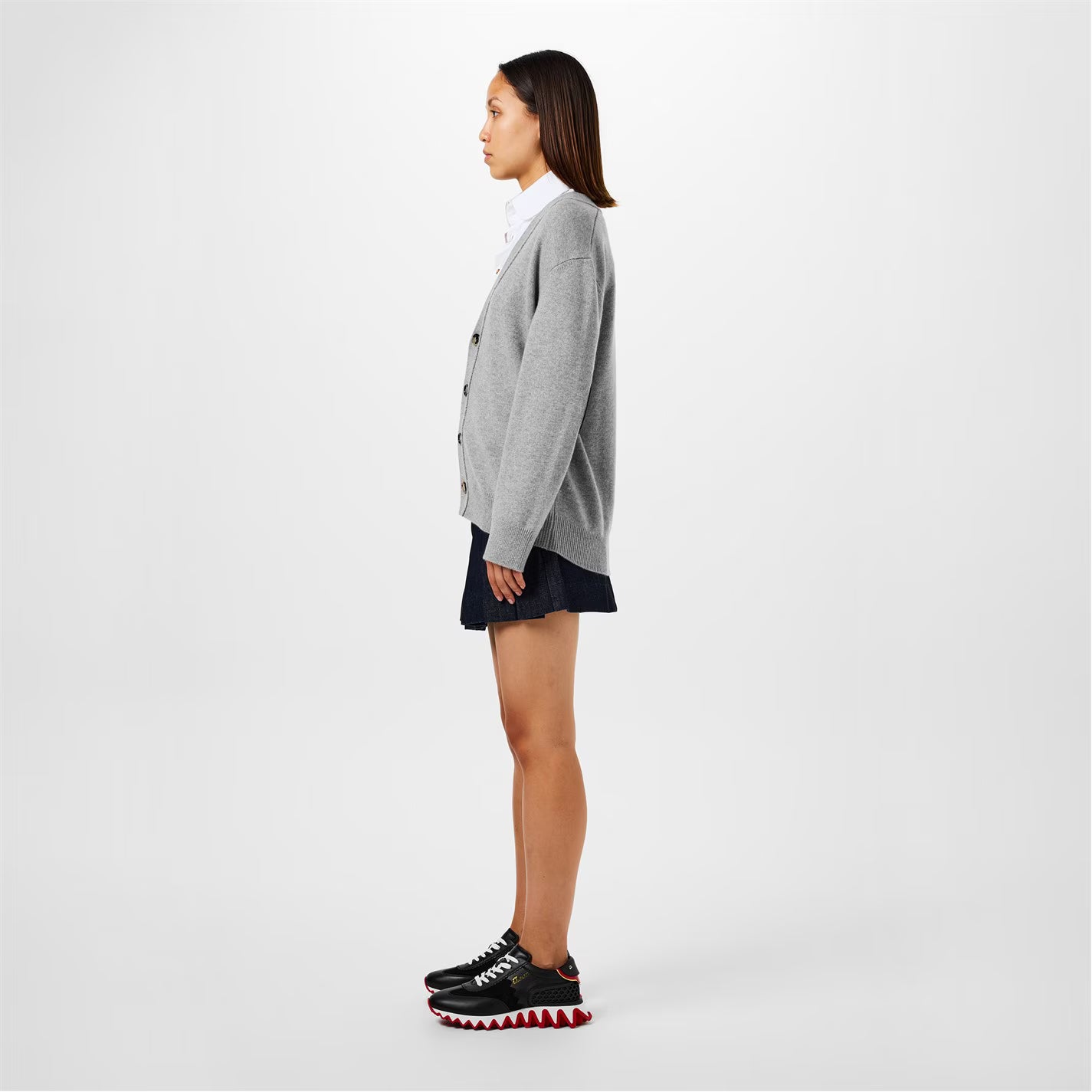 Women's Leather Loubishark Trainers