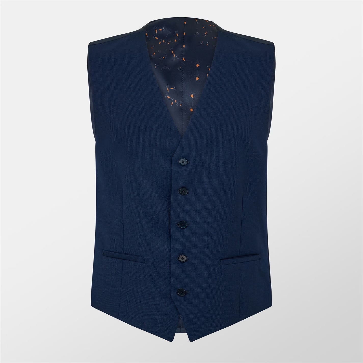 Men's Textured Slim Waistcoat