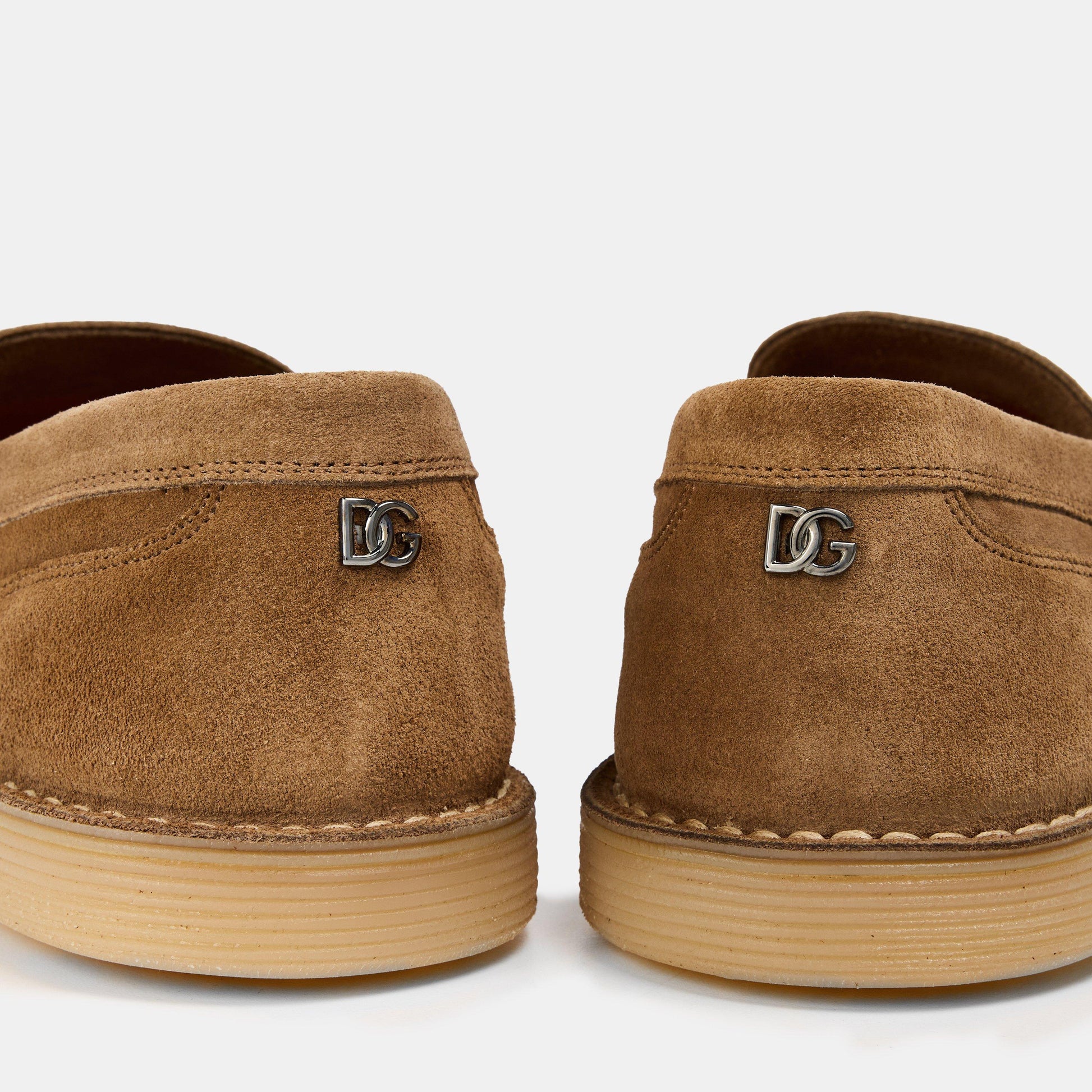 Dolce and Gabbana Men's Crepe Textured Slip-On Loafers