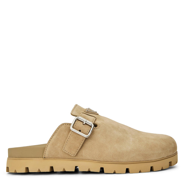 Prada Men's Sabot Mule Flat Mules