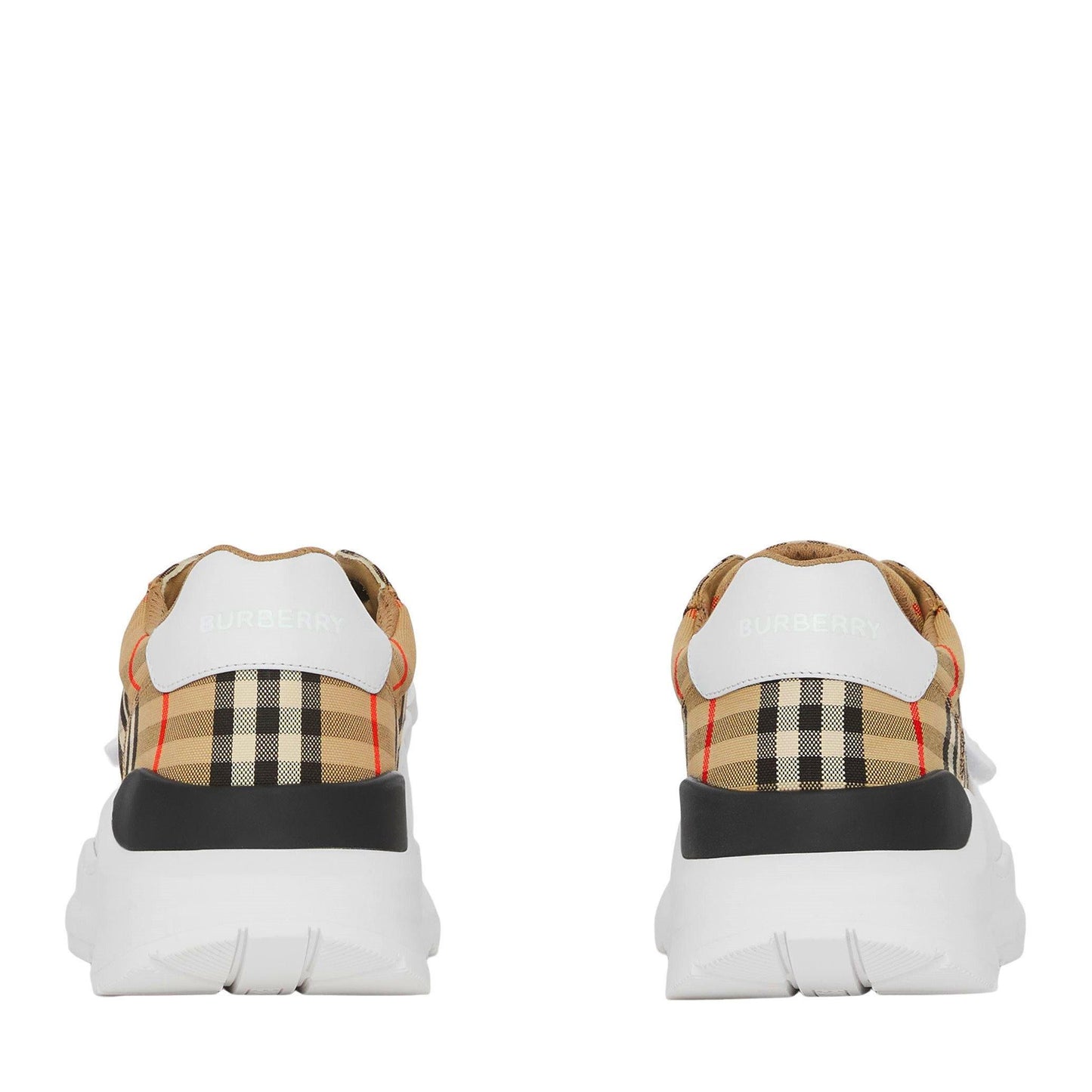 Burberry Men's Regis Check Cotton Trainers