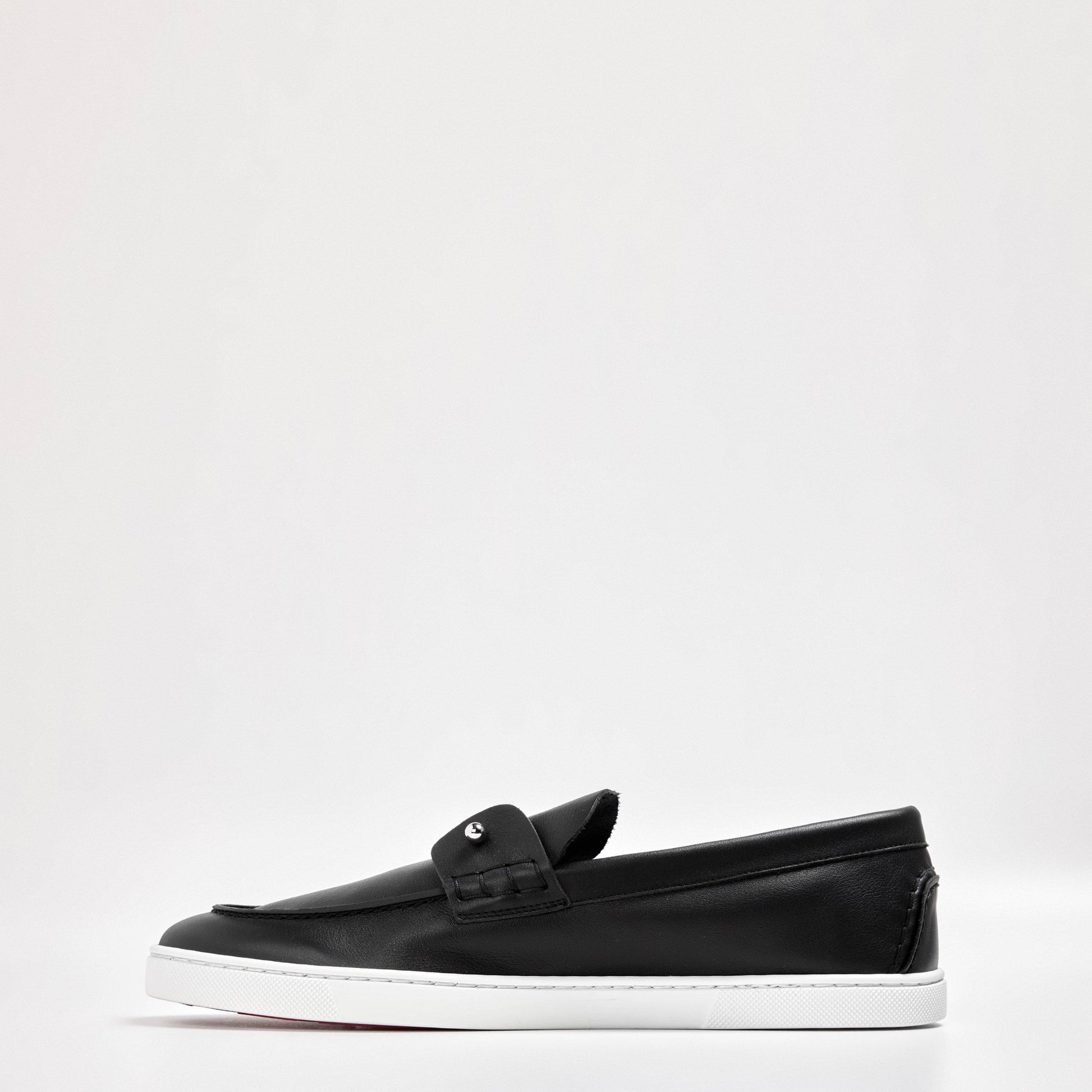 Christian Louboutin Men's Chambliboat Calf Leather Loafers