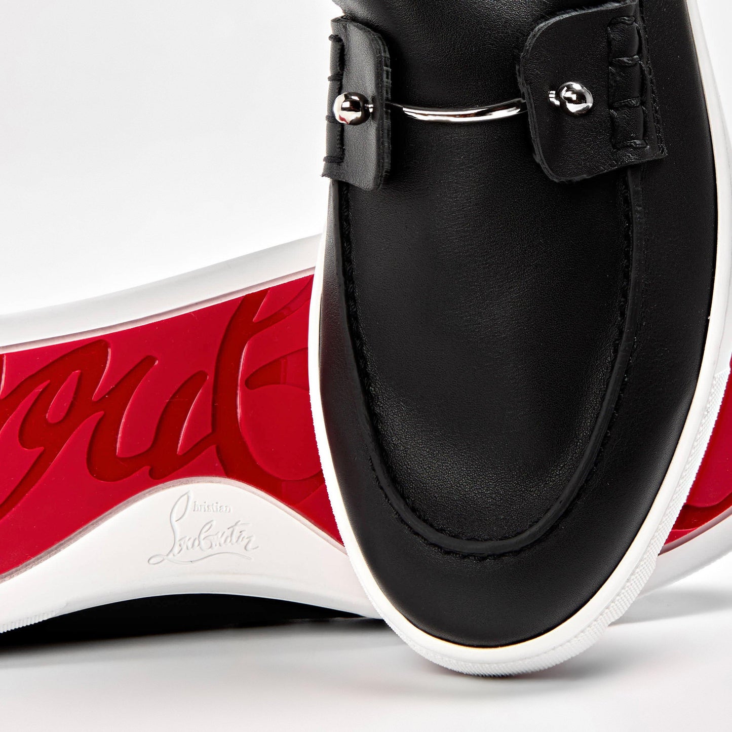Christian Louboutin Men's Chambliboat Calf Leather Loafers