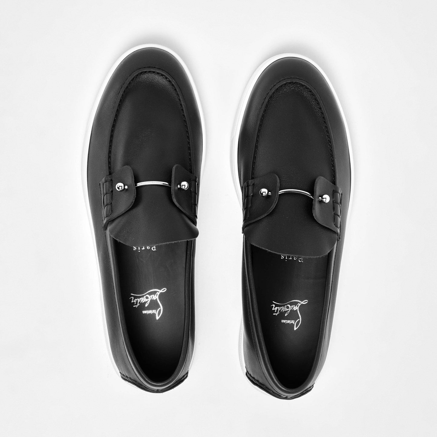 Christian Louboutin Men's Chambliboat Calf Leather Loafers