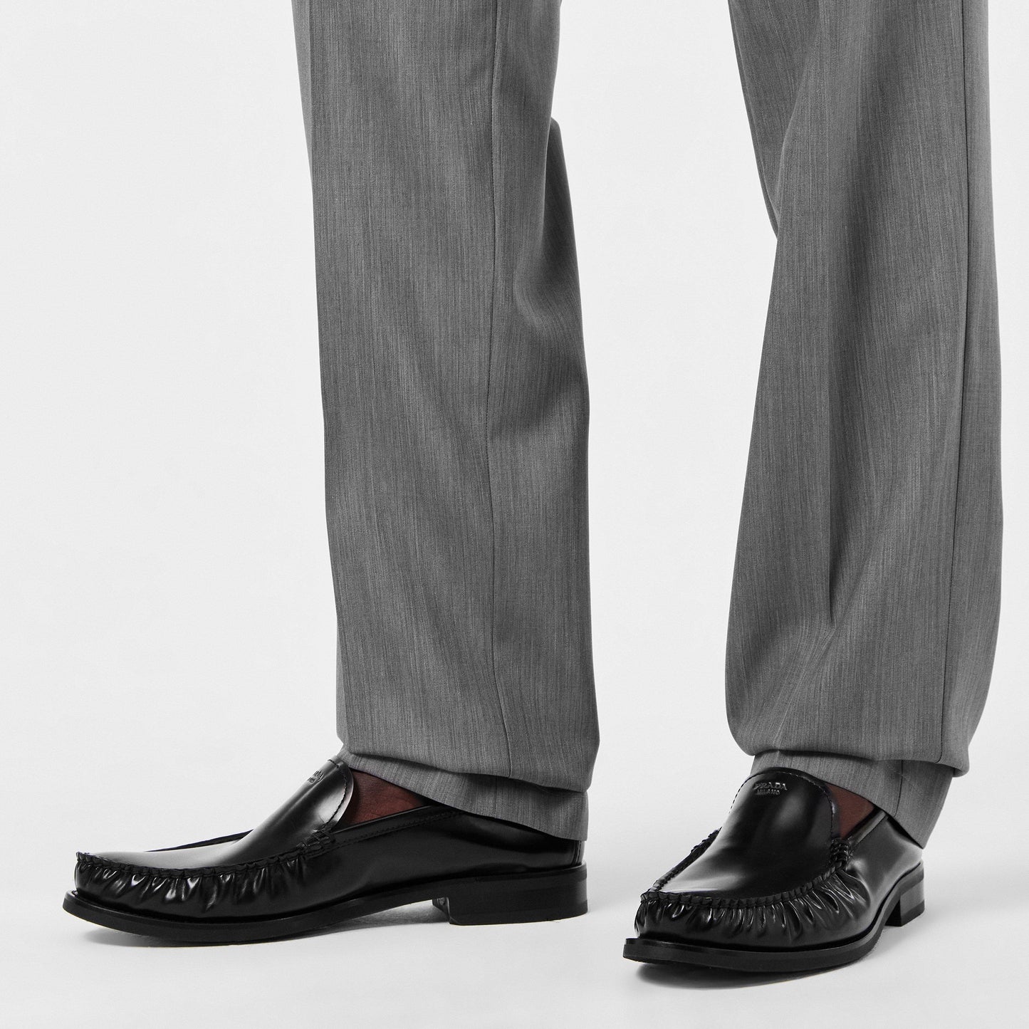 Prada Mens Foil Loafers