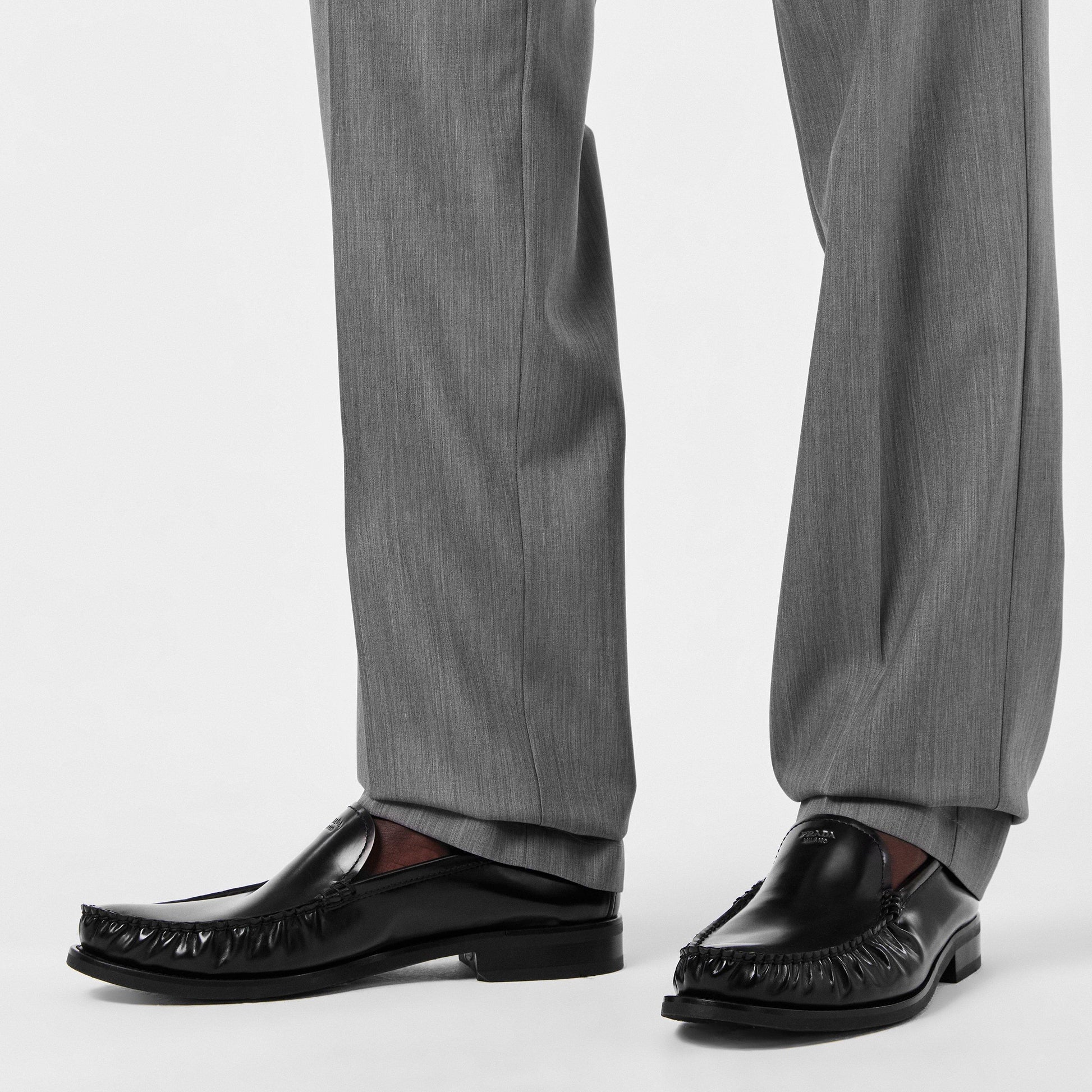 Prada Mens Foil Loafers