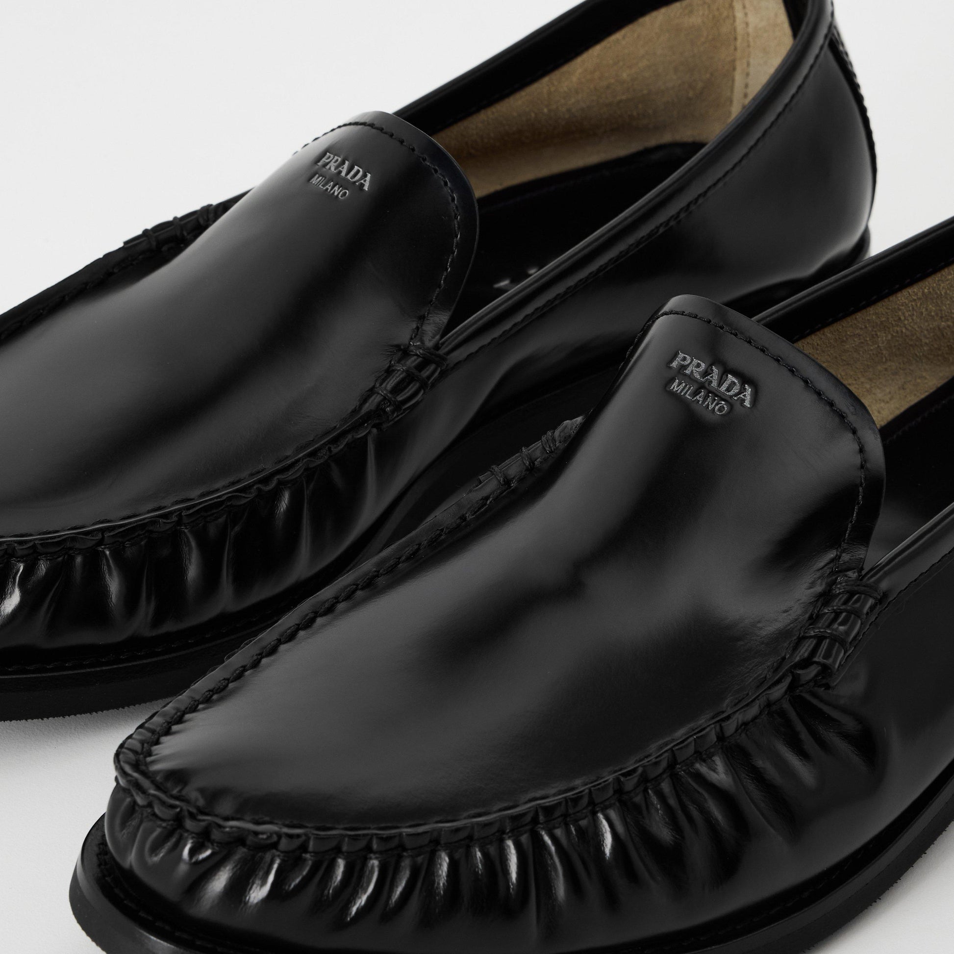 Prada Mens Foil Loafers