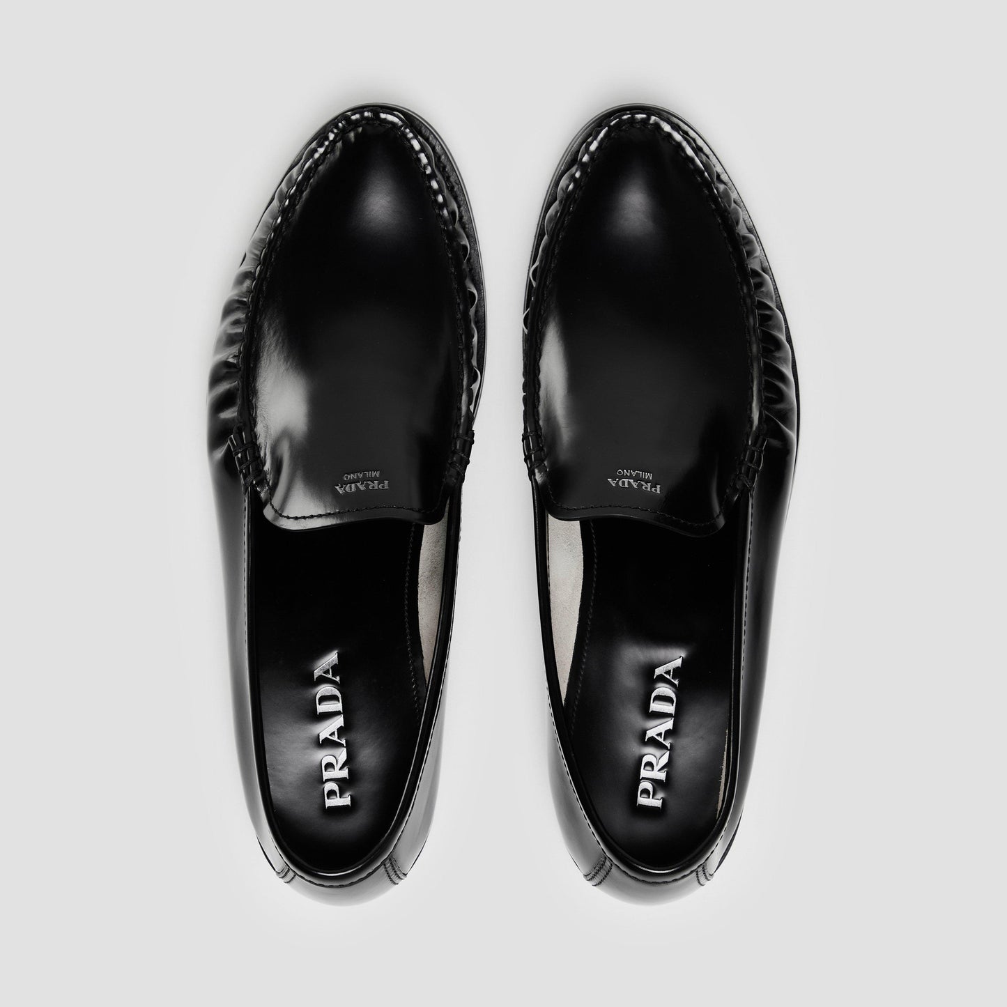 Prada Mens Foil Loafers