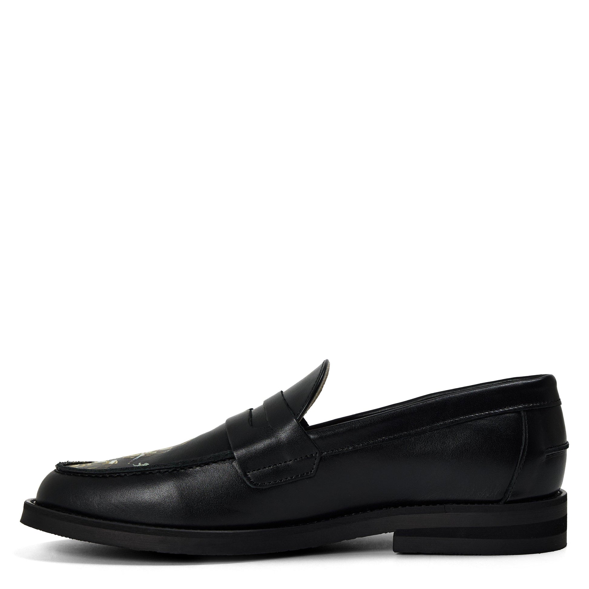 Duke and Dexter Men's Skull Penny Loafers