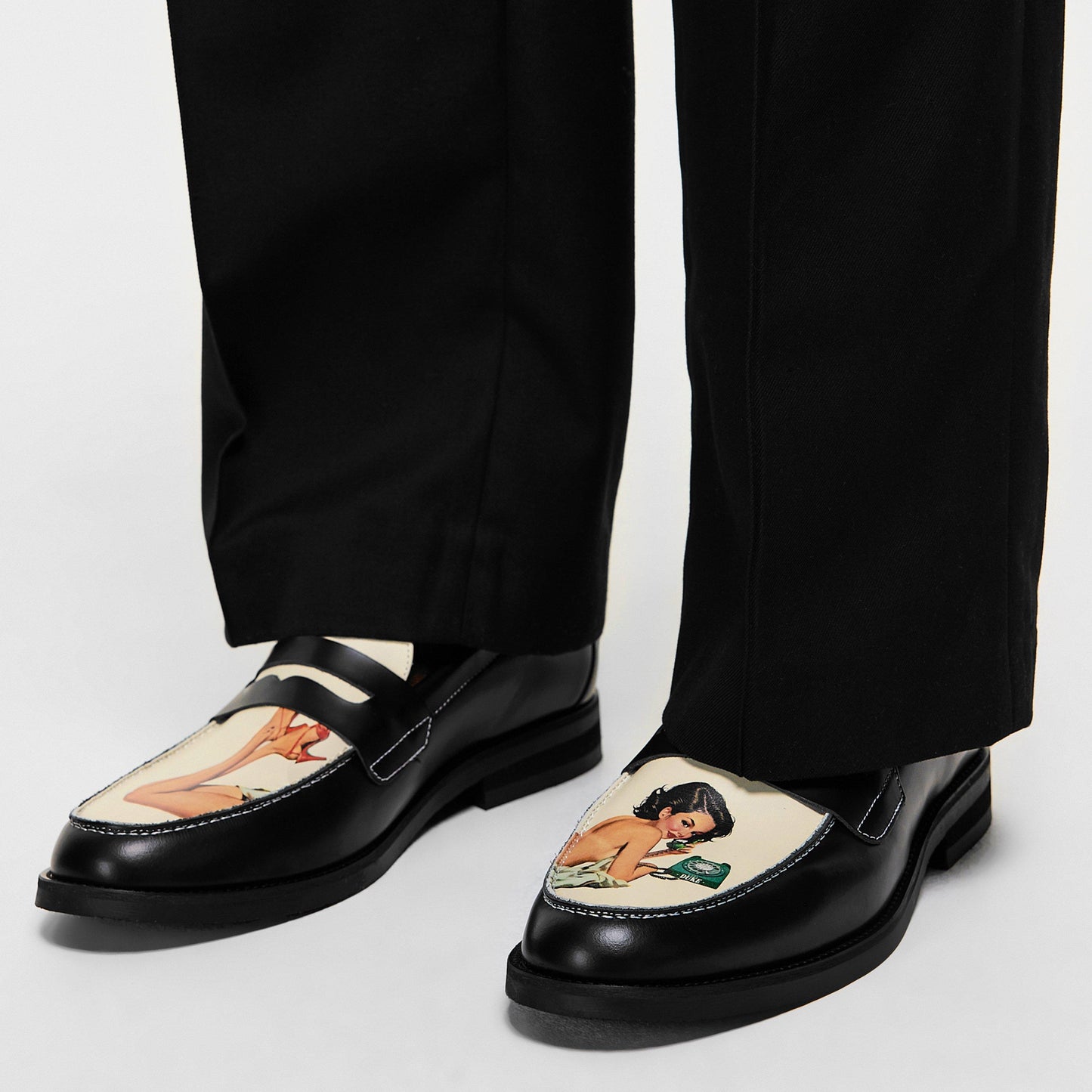 Duke and Dexter Men's Pin Up Penny Loafers