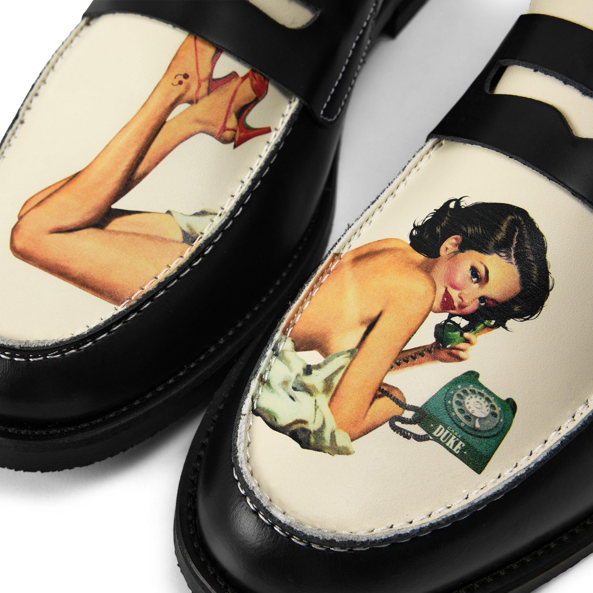 Duke and Dexter Men's Pin Up Penny Loafers
