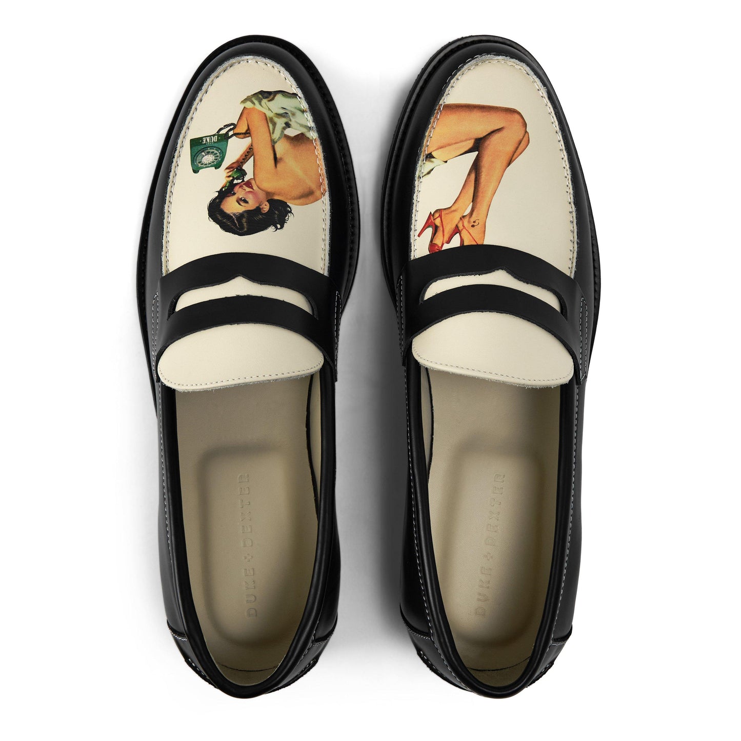 Duke and Dexter Men's Pin Up Penny Loafers