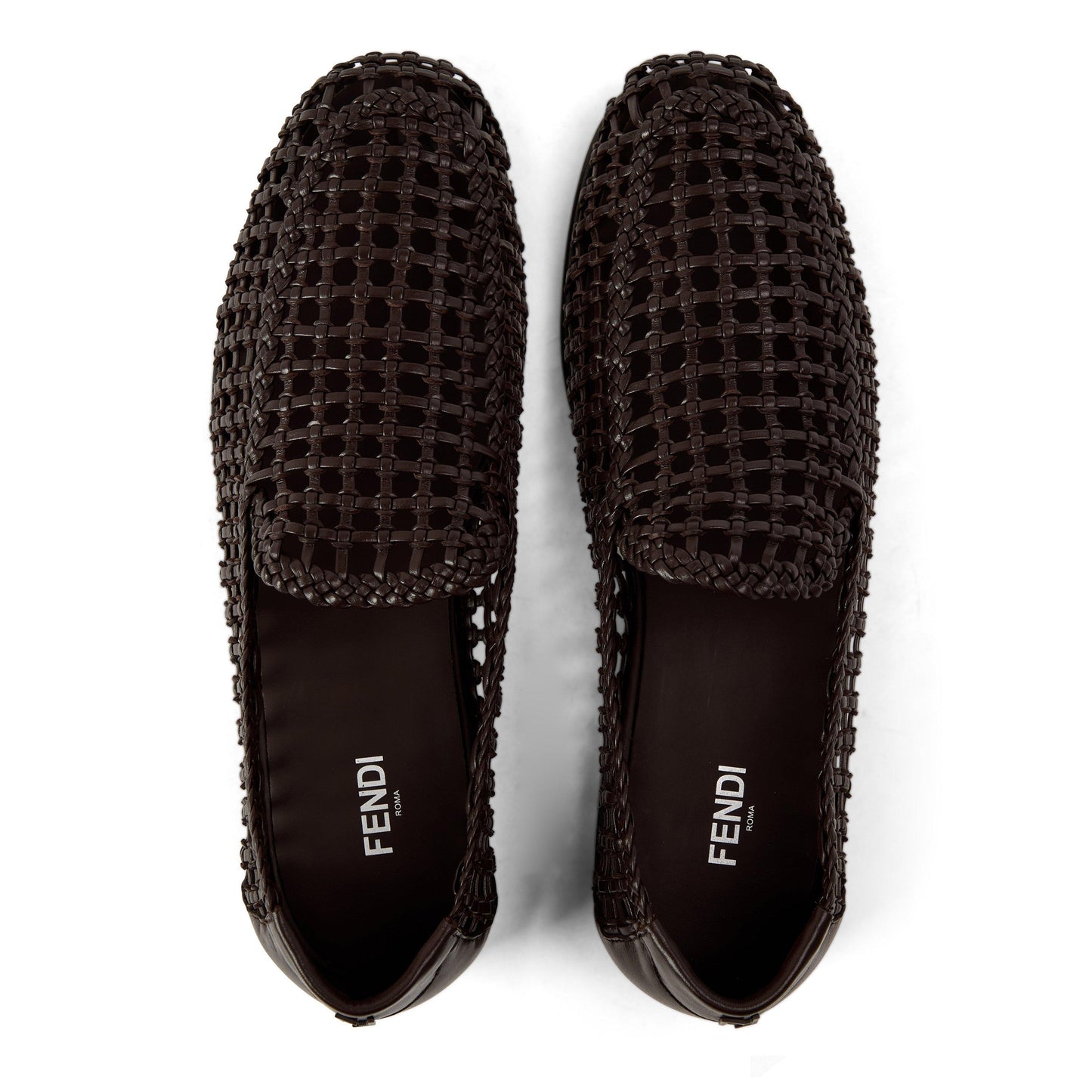 Fendi Mens Braided Loafers