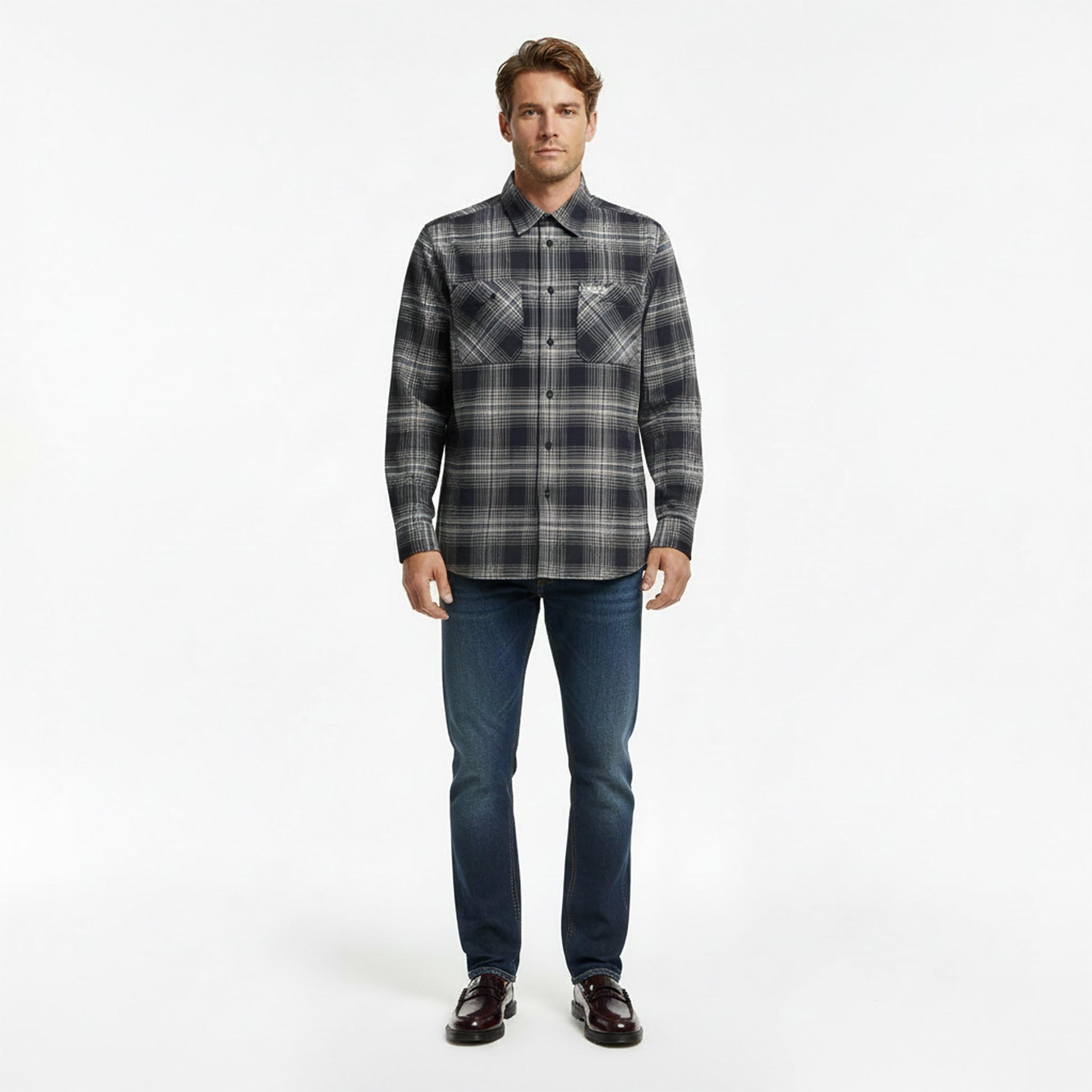Dr Martens Mayfare Rub Off Leather Loafers