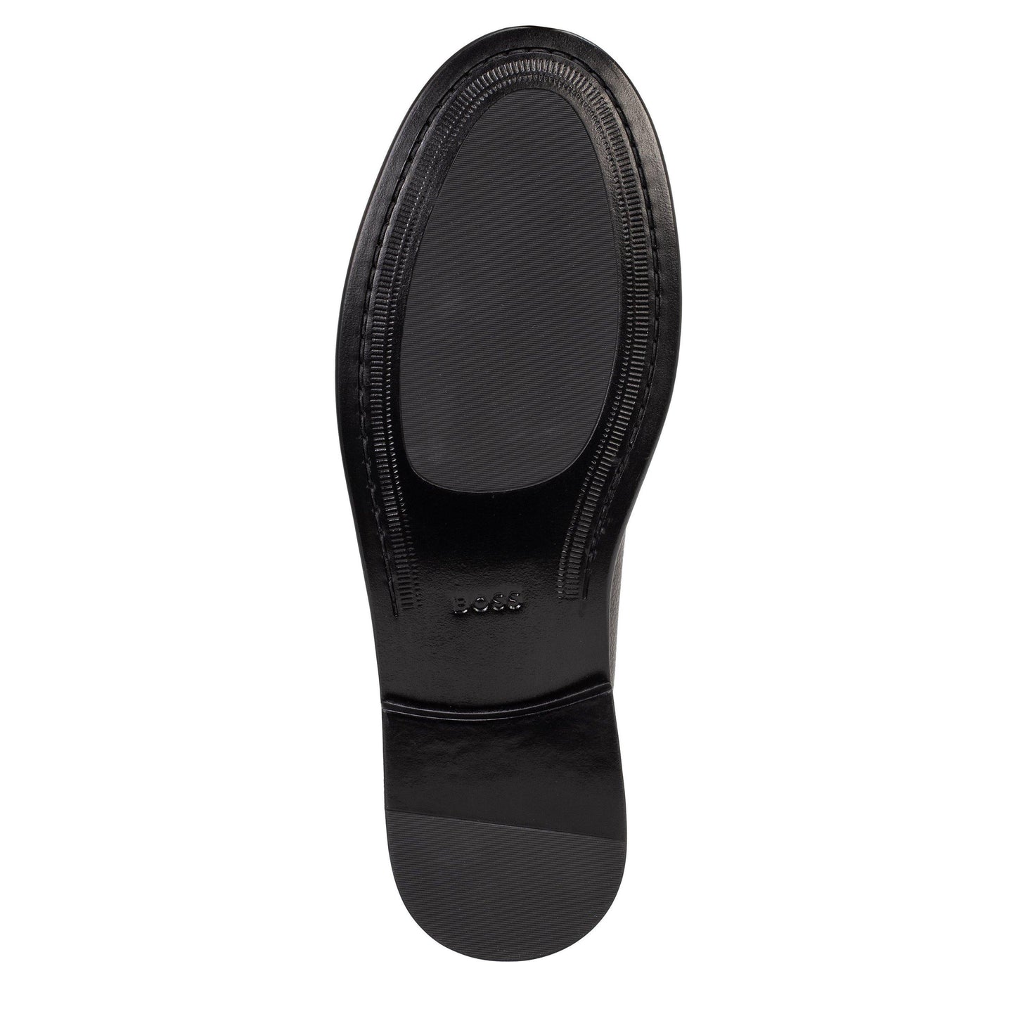 Boss Mens BOSS Leather Slip-on Loafers with Embossed Logo (Tevan)