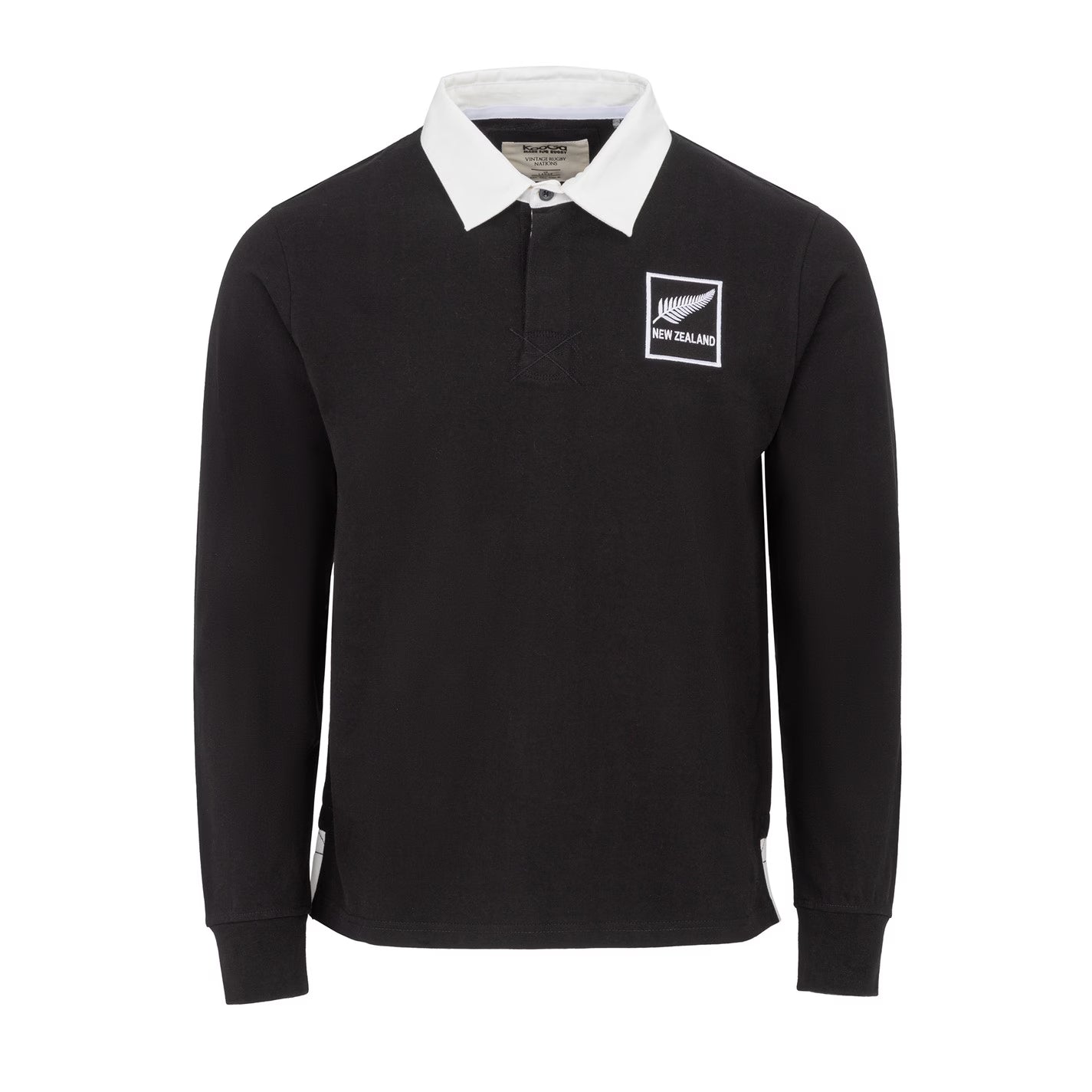 KooGa Vintage Long Sleeve Rugby Shirt Mens