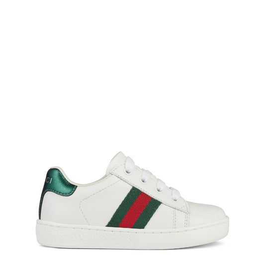 Infants' Web Leather New Ace Lace Up Trainers