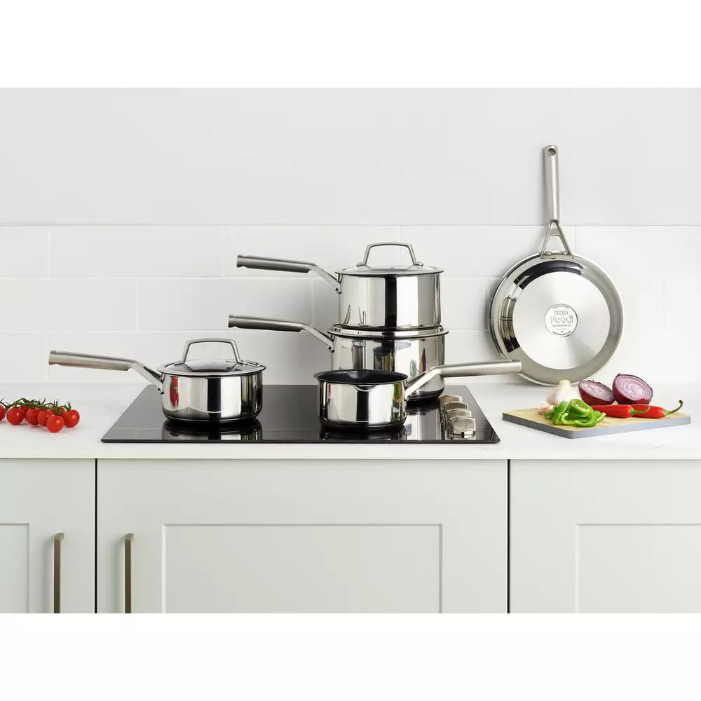 Ninja Zerostick Stainless Steel 5 Piece Non Stick Pan Set